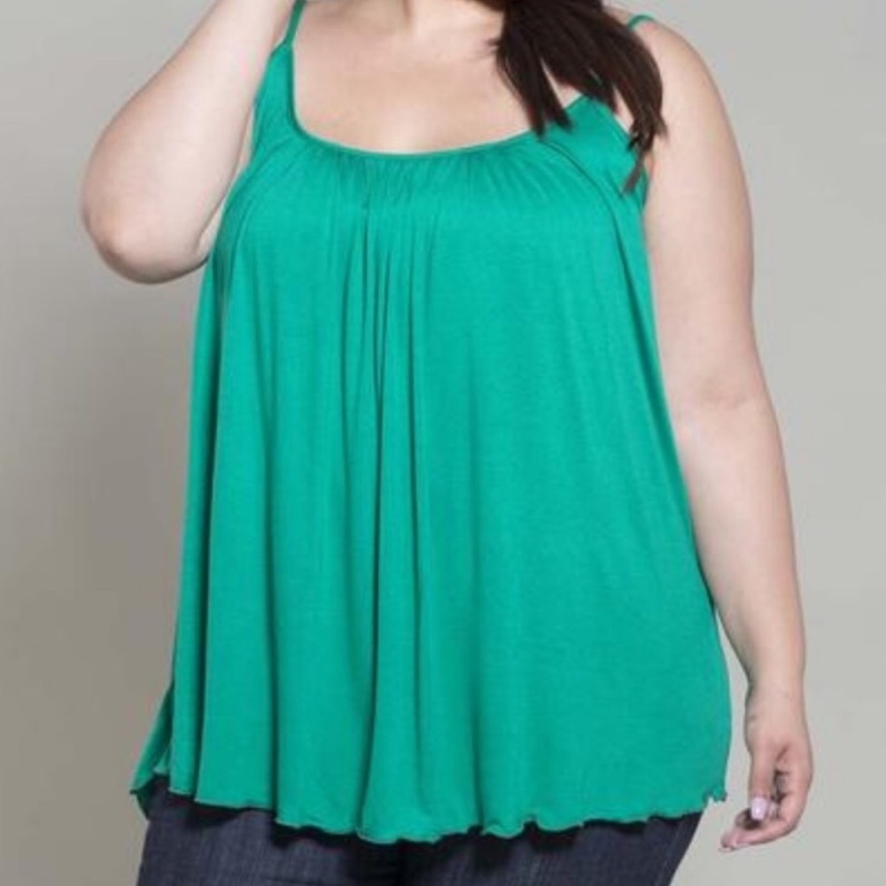 Emerald Plus Size Swing Tank - 6X